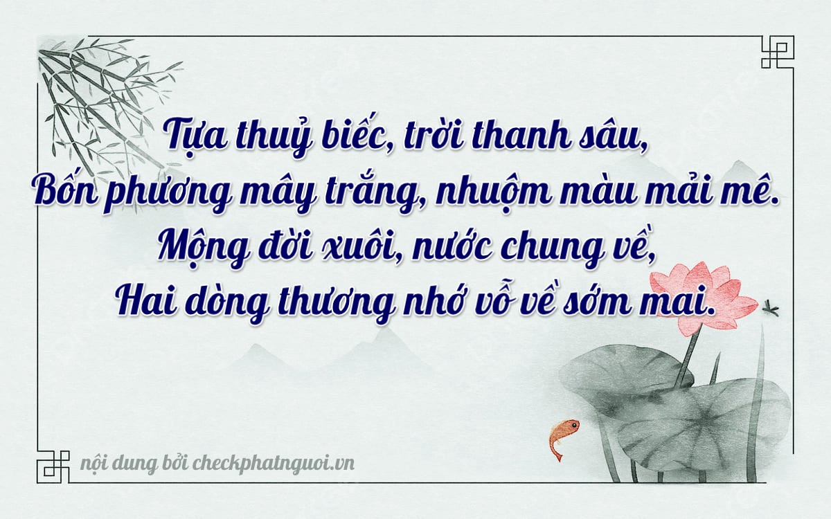 Bài thơ ý nghĩa cho <b>biển số 38C-12427</b> tại website checkphatnguoi.vn