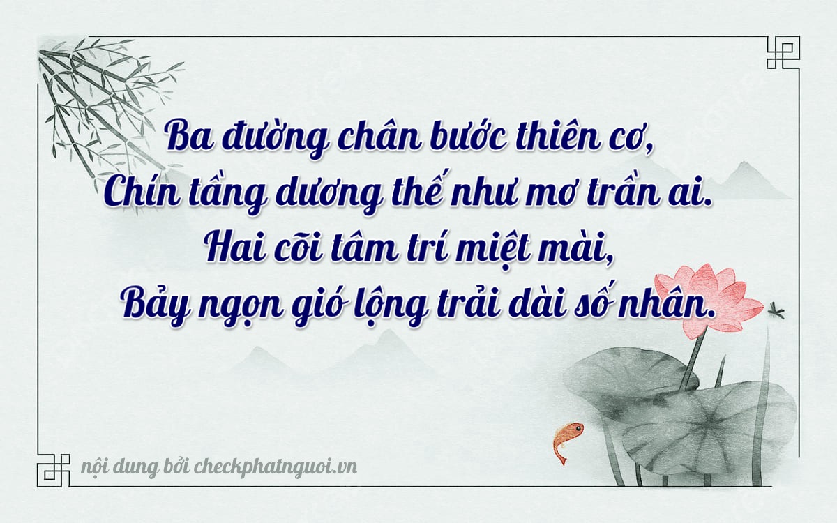 Bài thơ ý nghĩa cho <b>biển số 38C1-39257</b> tại website checkphatnguoi.vn