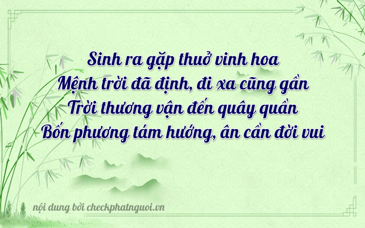 Bài thơ ý nghĩa cho <b>biển số 38C-14234</b> tại website checkphatnguoi.vn