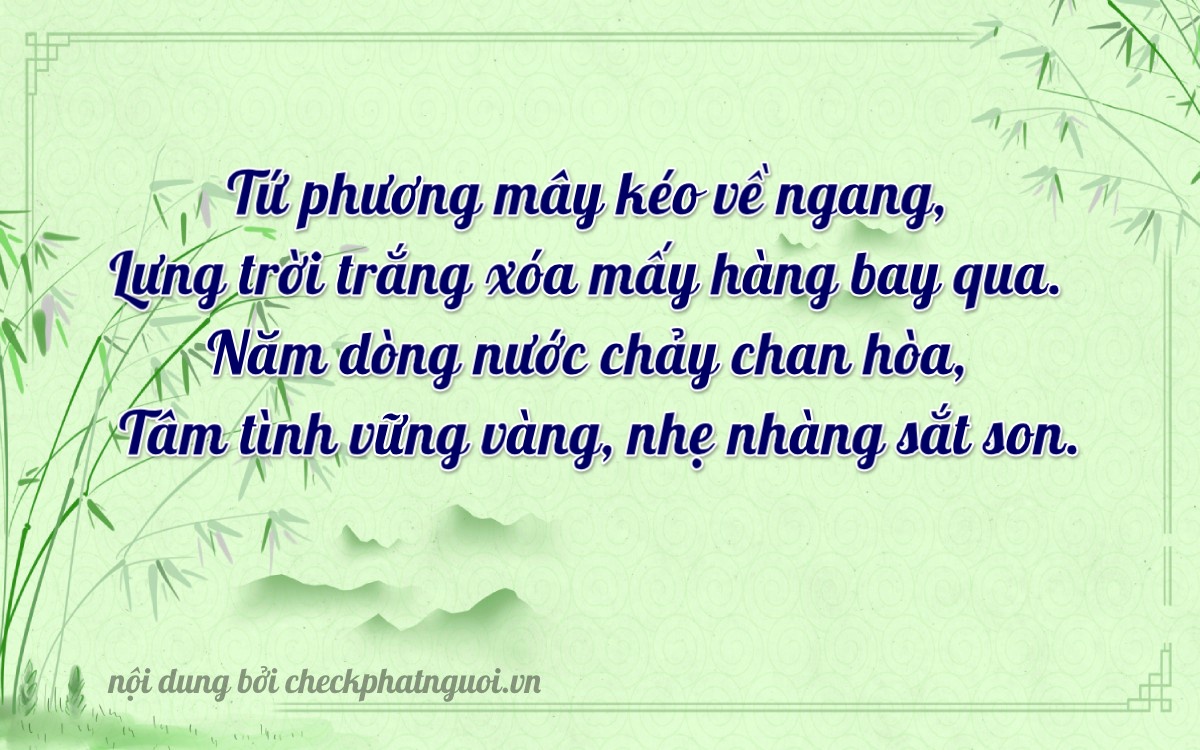 Bài thơ ý nghĩa cho <b>biển số 38C1-44588</b> tại website checkphatnguoi.vn