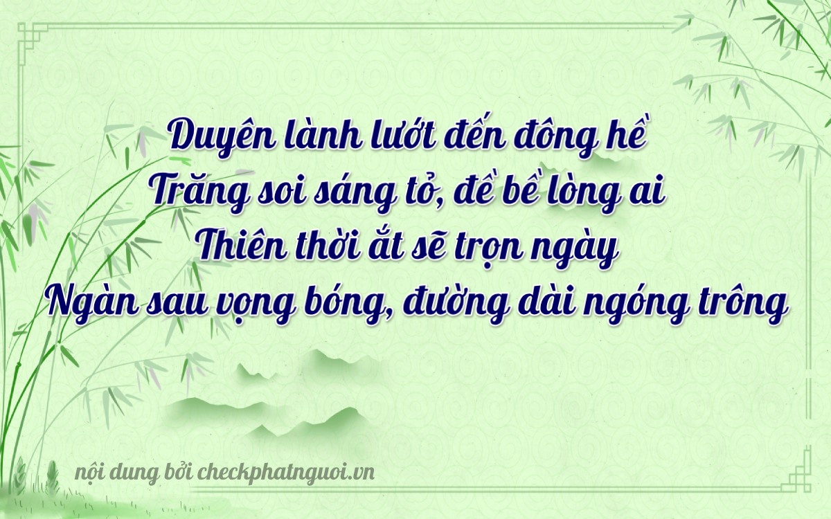 Bài thơ ý nghĩa cho <b>biển số 38C-18863</b> tại website checkphatnguoi.vn