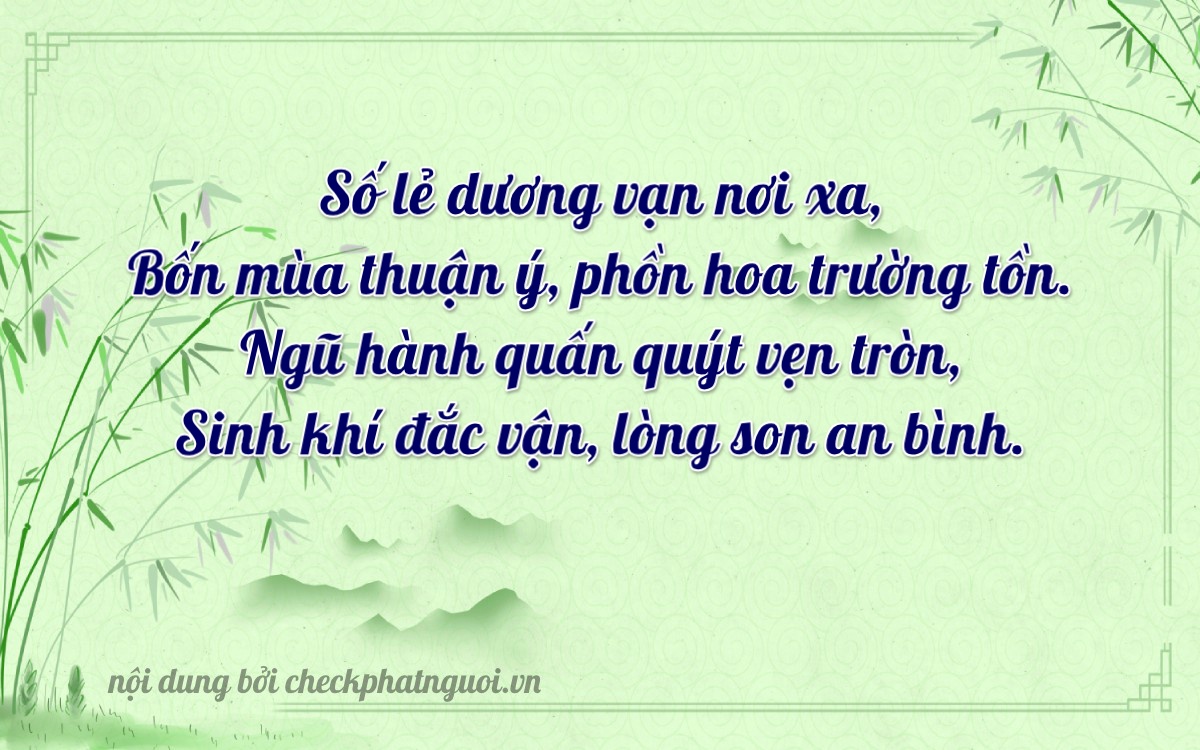 Bài thơ ý nghĩa cho <b>biển số 38C-19769</b> tại website checkphatnguoi.vn