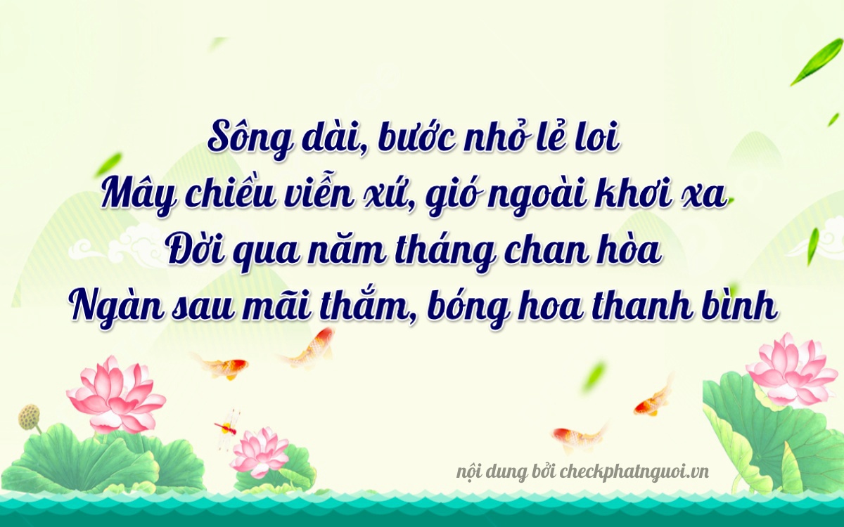 Bài thơ ý nghĩa cho <b>biển số 38D1-13829</b> tại website checkphatnguoi.vn