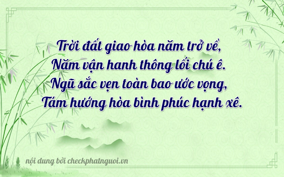 Bài thơ ý nghĩa cho <b>biển số 38D1-25580</b> tại website checkphatnguoi.vn