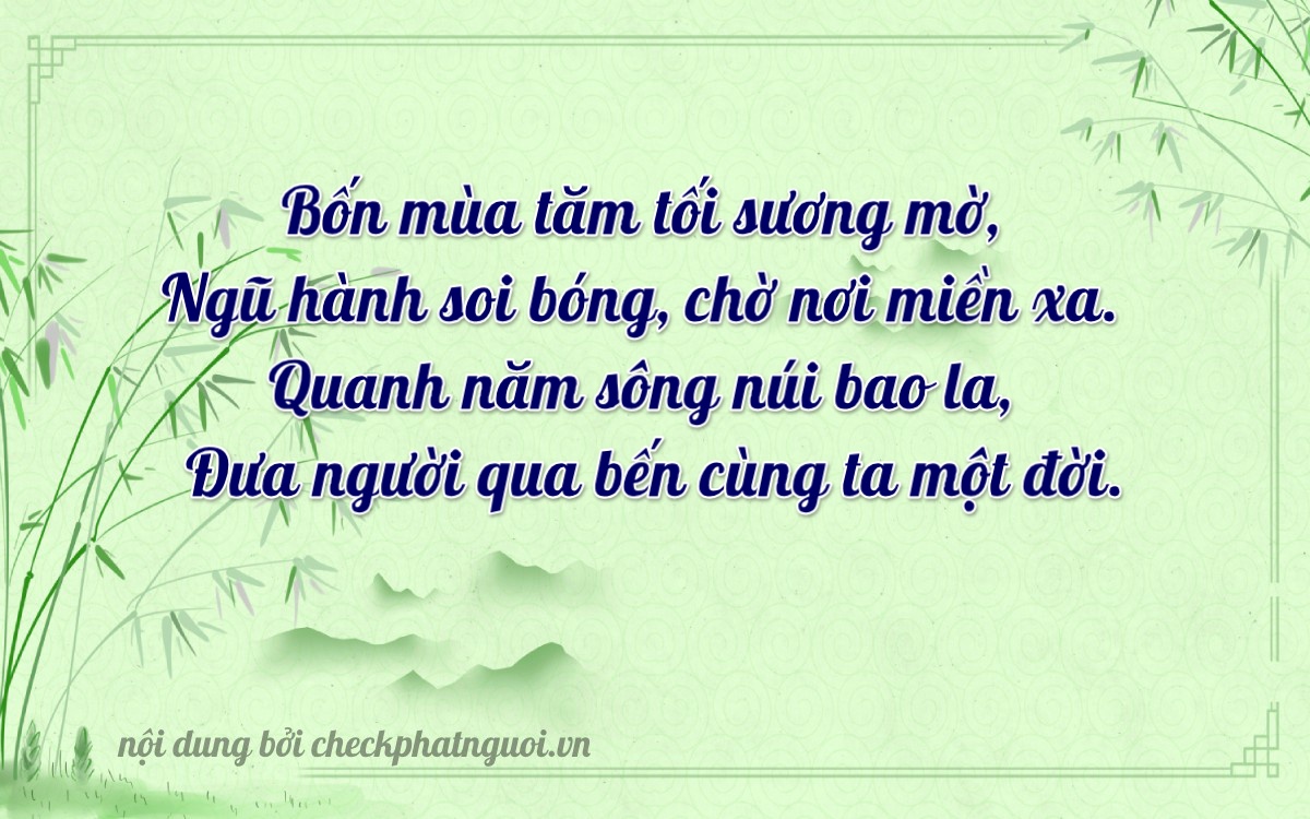 Bài thơ ý nghĩa cho <b>biển số 38E1-01450</b> tại website checkphatnguoi.vn