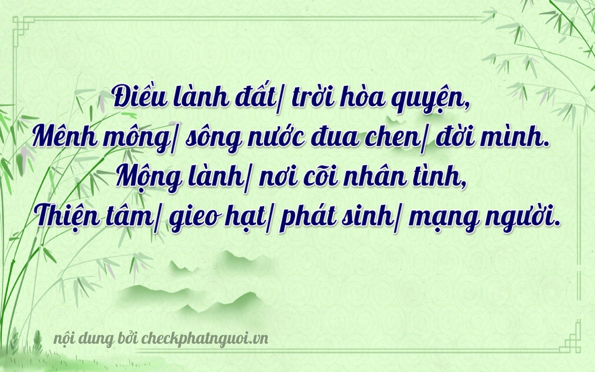 Bài thơ ý nghĩa cho <b>biển số 38E1-08118</b> tại website checkphatnguoi.vn