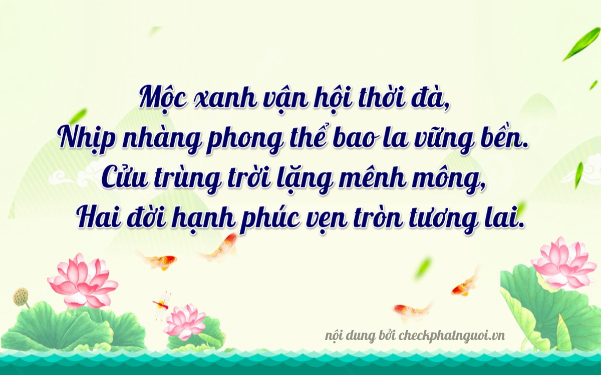 Bài thơ ý nghĩa cho <b>biển số 38H-01292</b> tại website checkphatnguoi.vn