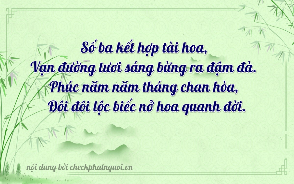 Bài thơ ý nghĩa cho <b>biển số 38H-03522</b> tại website checkphatnguoi.vn