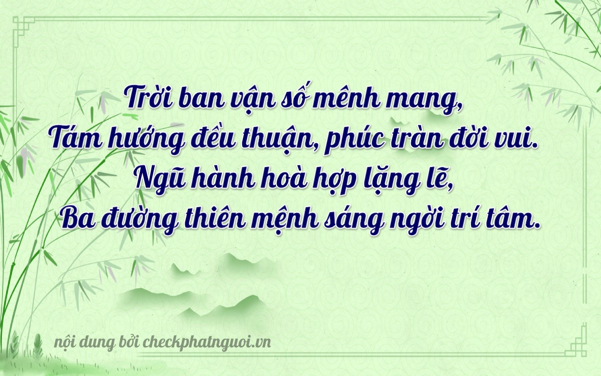 Bài thơ ý nghĩa cho <b>biển số 38H-03893</b> tại website checkphatnguoi.vn