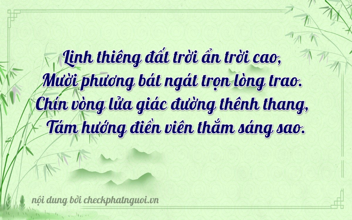 Bài thơ ý nghĩa cho <b>biển số 38H1-02918</b> tại website checkphatnguoi.vn