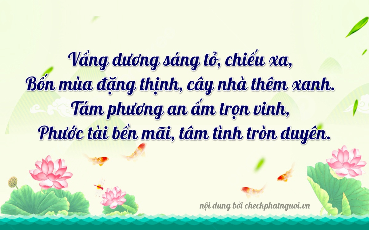 Bài thơ ý nghĩa cho <b>biển số 38H1-38438</b> tại website checkphatnguoi.vn