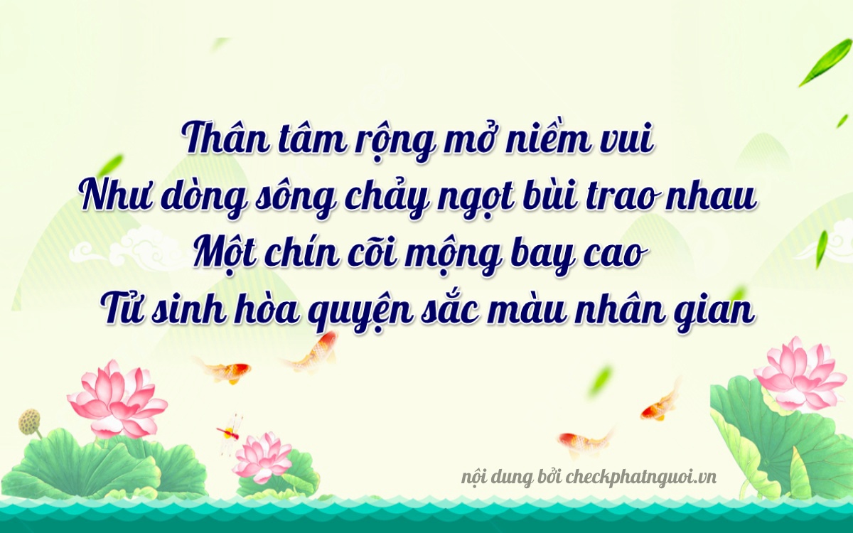 Bài thơ ý nghĩa cho <b>biển số 38H1-39194</b> tại website checkphatnguoi.vn