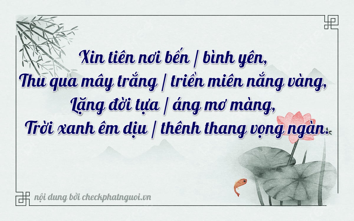 Bài thơ ý nghĩa cho <b>biển số 38H-33888</b> tại website checkphatnguoi.vn