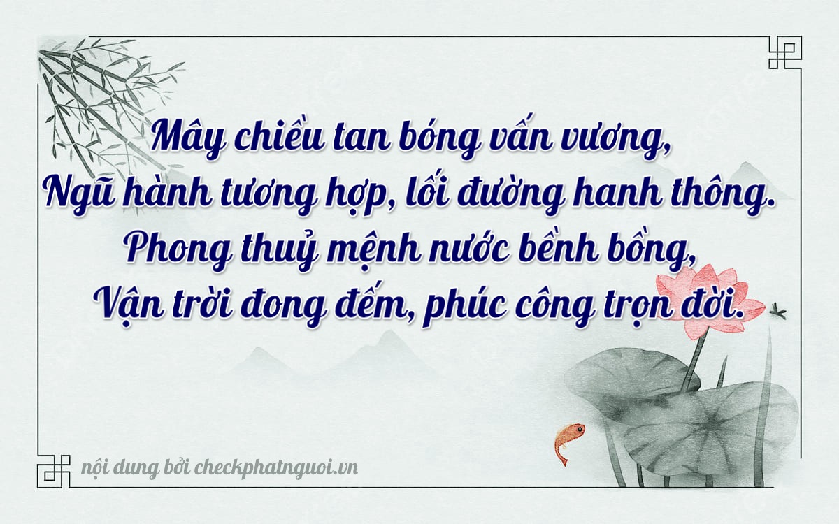 Bài thơ ý nghĩa cho <b>biển số 38L1-10496</b> tại website checkphatnguoi.vn