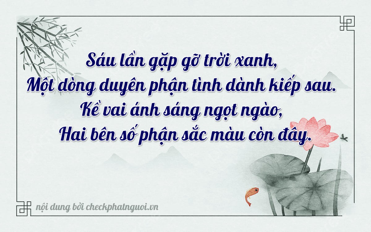 Bài thơ ý nghĩa cho <b>biển số 38L1-11622</b> tại website checkphatnguoi.vn