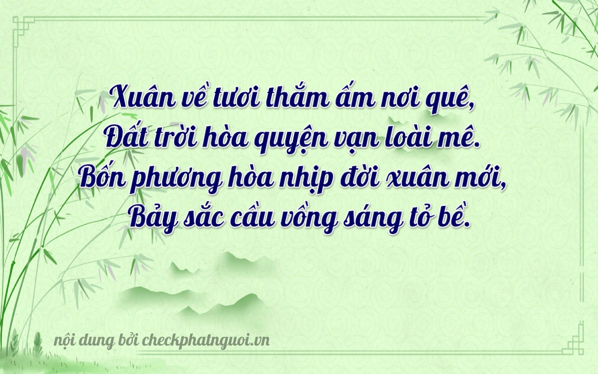 Bài thơ ý nghĩa cho <b>biển số 38L1-28427</b> tại website checkphatnguoi.vn