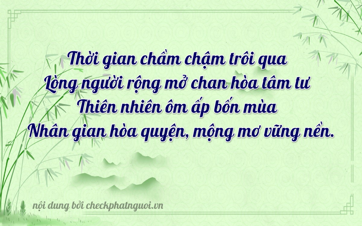 Bài thơ ý nghĩa cho <b>biển số 38M1-17312</b> tại website checkphatnguoi.vn