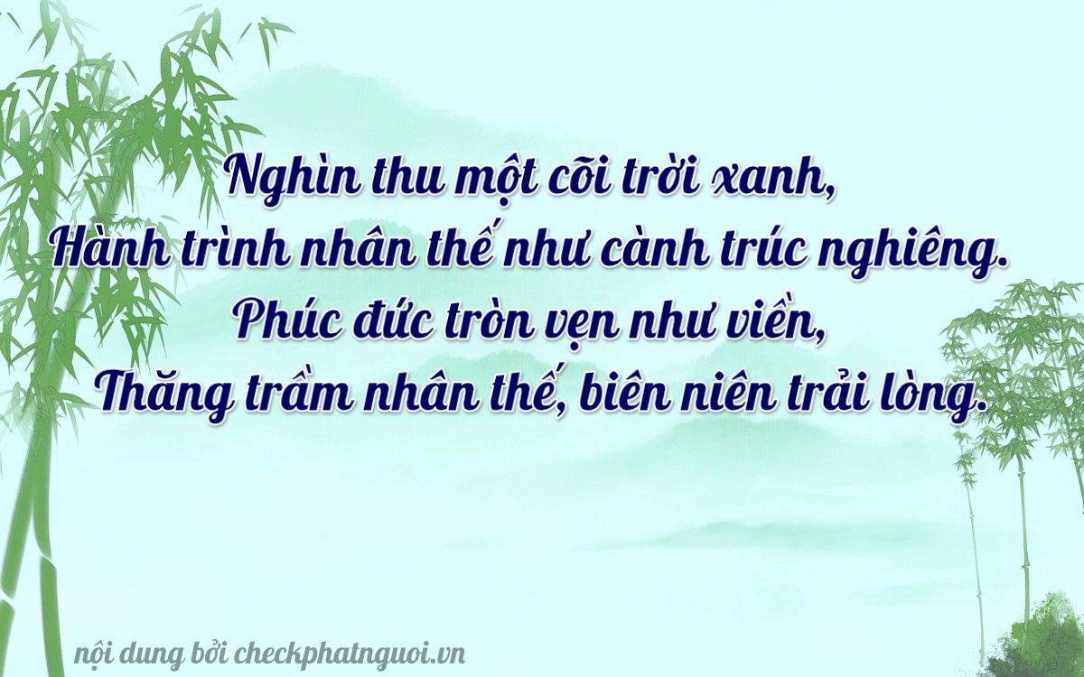 Bài thơ ý nghĩa cho <b>biển số 38N1-18187</b> tại website checkphatnguoi.vn