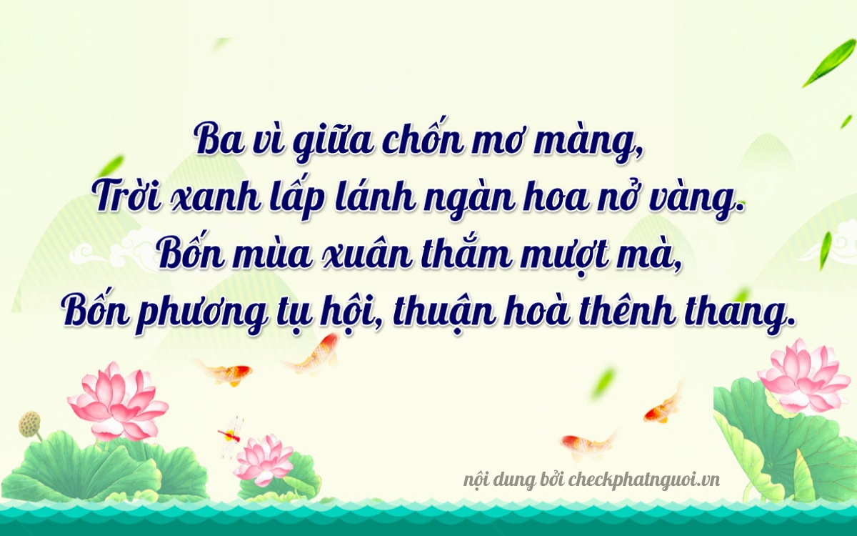 Bài thơ ý nghĩa cho <b>biển số 38N1-30244</b> tại website checkphatnguoi.vn