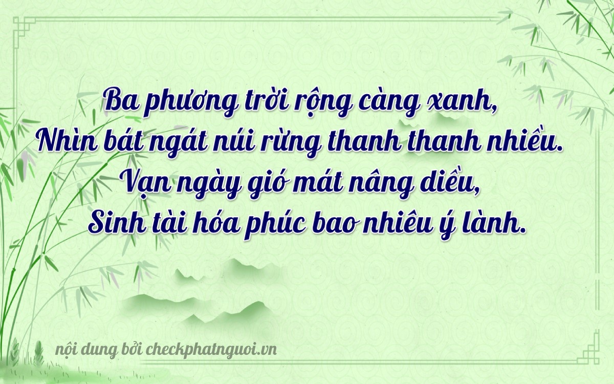 Bài thơ ý nghĩa cho <b>biển số 38N1-31688</b> tại website checkphatnguoi.vn