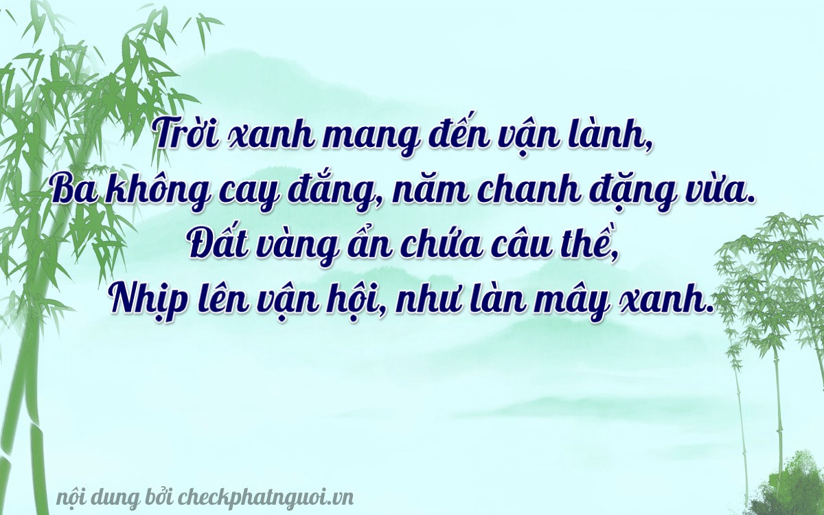 Bài thơ ý nghĩa cho <b>biển số 38N1-37126</b> tại website checkphatnguoi.vn