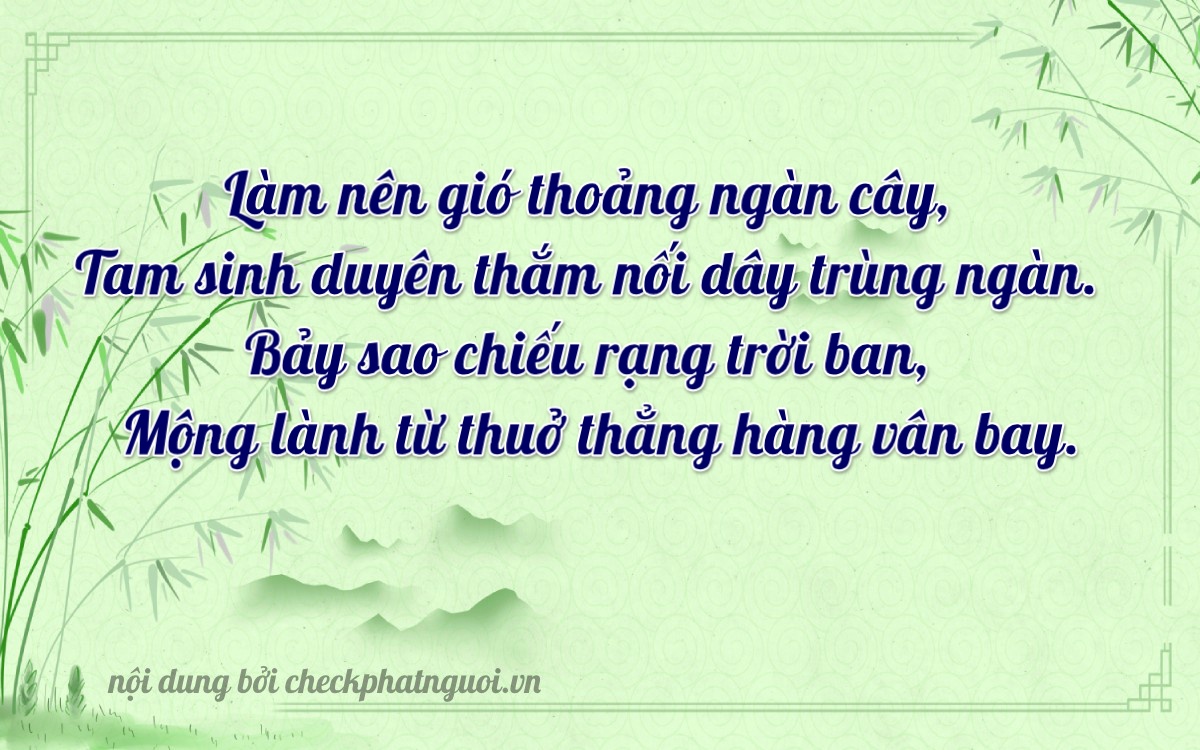 Bài thơ ý nghĩa cho <b>biển số 38N-38177</b> tại website checkphatnguoi.vn