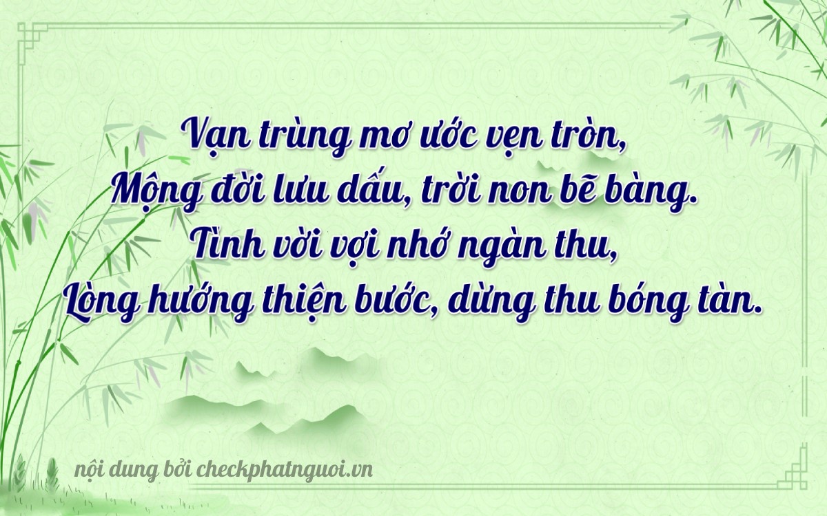 Bài thơ ý nghĩa cho <b>biển số 38P1-29838</b> tại website checkphatnguoi.vn