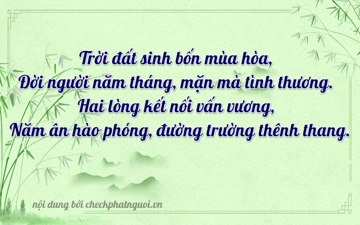 Bài thơ ý nghĩa cho <b>biển số 38P1-32485</b> tại website checkphatnguoi.vn
