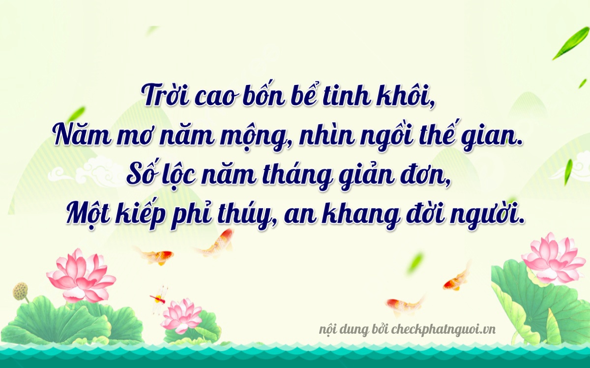 Bài thơ ý nghĩa cho <b>biển số 38P1-47515</b> tại website checkphatnguoi.vn
