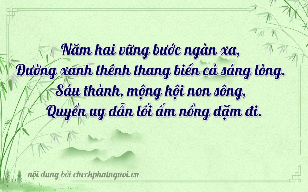 Bài thơ ý nghĩa cho <b>biển số 38P1-56265</b> tại website checkphatnguoi.vn