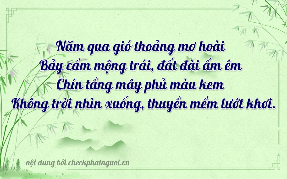 Bài thơ ý nghĩa cho <b>biển số 38P1-57909</b> tại website checkphatnguoi.vn