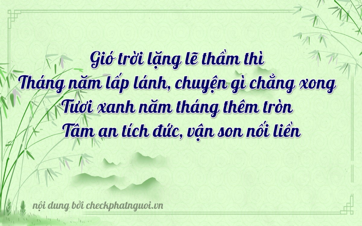 Bài thơ ý nghĩa cho <b>biển số 38P1-69273</b> tại website checkphatnguoi.vn