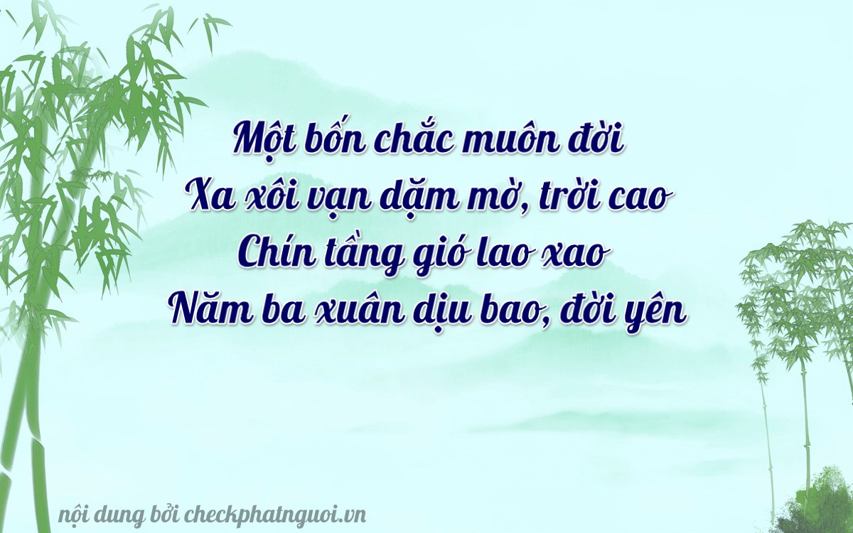 Bài thơ ý nghĩa cho <b>biển số 38U-14959</b> tại website checkphatnguoi.vn