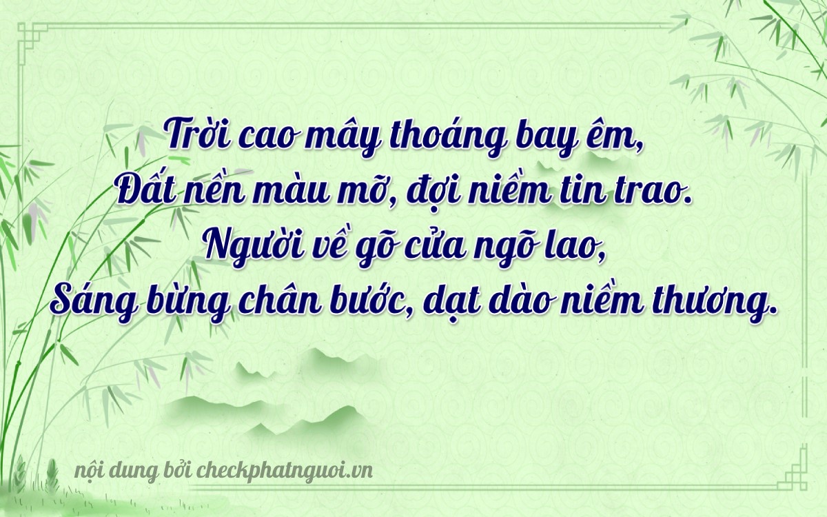 Bài thơ ý nghĩa cho <b>biển số 38X1-22240</b> tại website checkphatnguoi.vn