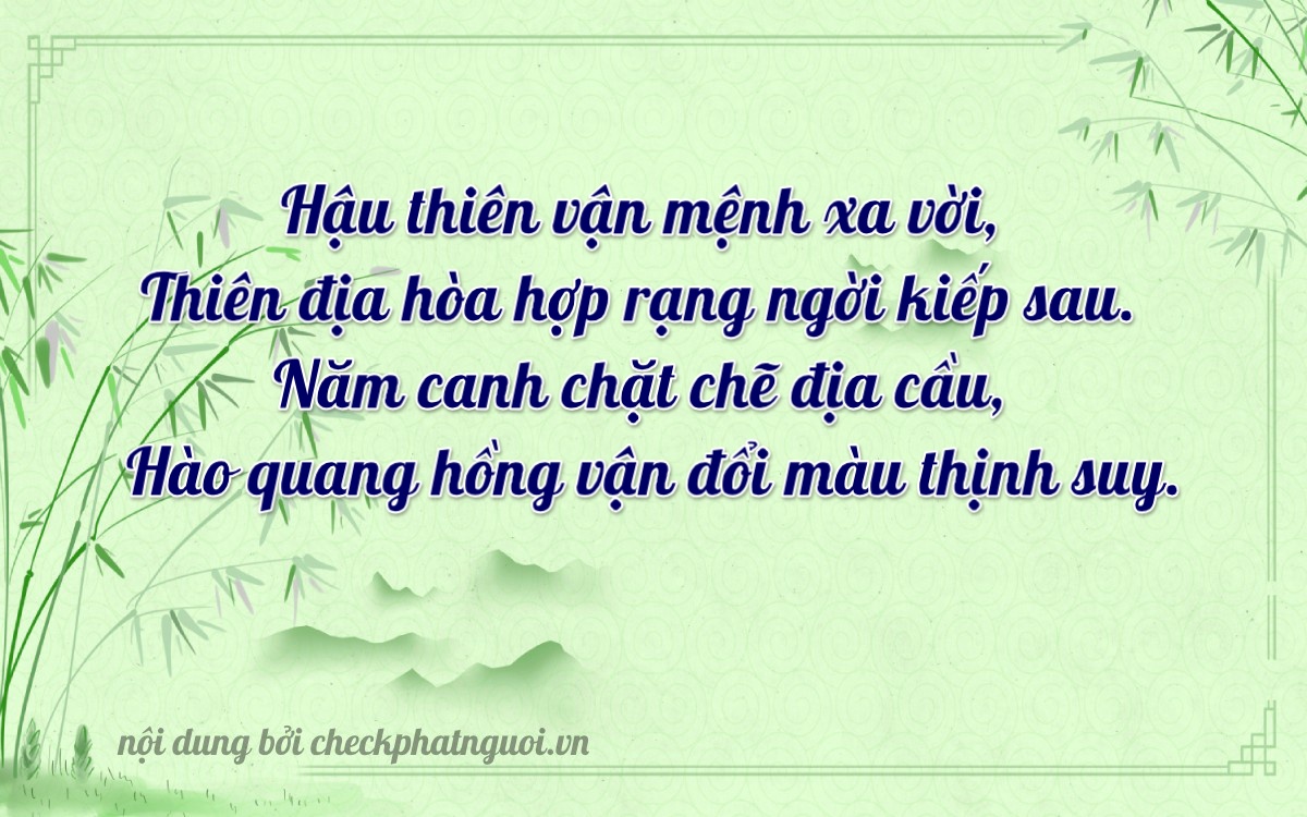 Bài thơ ý nghĩa cho <b>biển số 38X-25545</b> tại website checkphatnguoi.vn