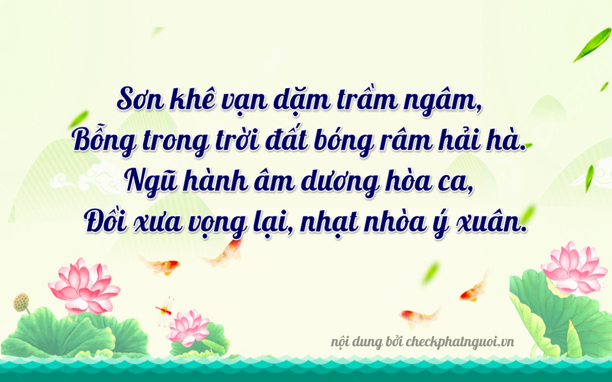 Bài thơ ý nghĩa cho <b>biển số 39667</b> tại website checkphatnguoi.vn