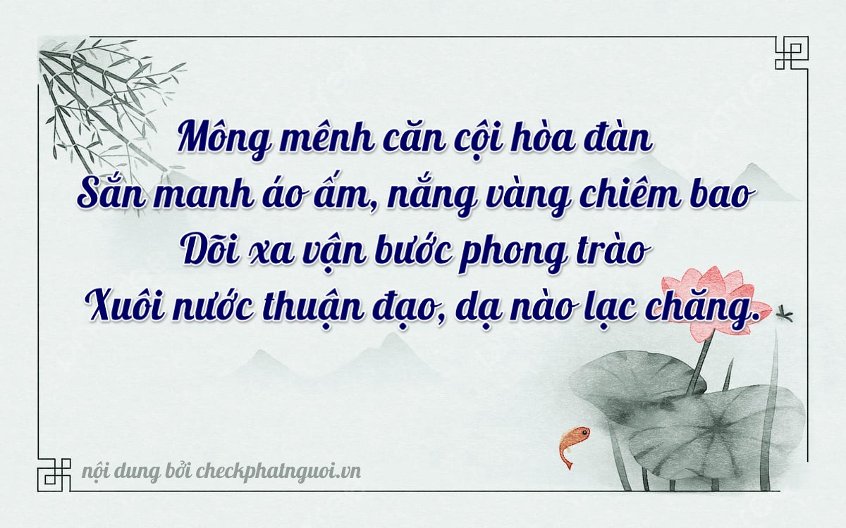 Bài thơ ý nghĩa cho <b>biển số 40970</b> tại website checkphatnguoi.vn