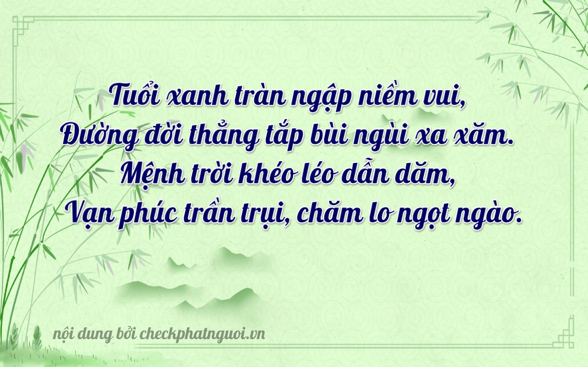 Bài thơ ý nghĩa cho <b>biển số 41466</b> tại website checkphatnguoi.vn