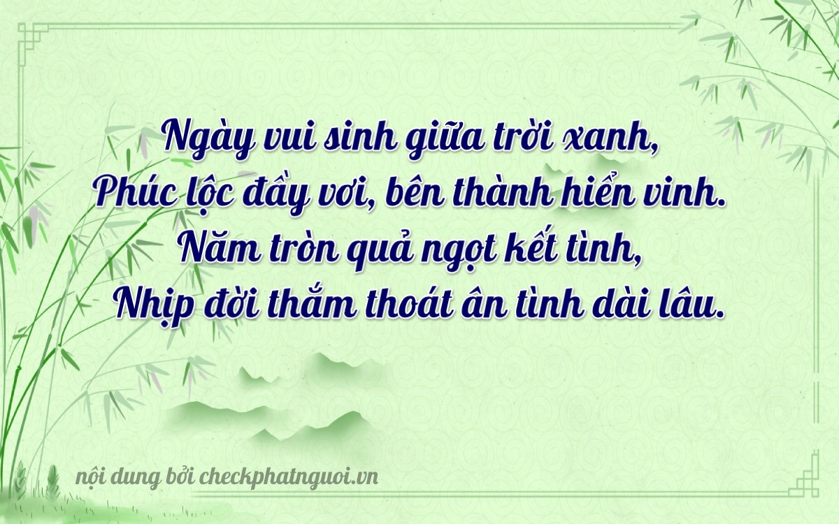 Bài thơ ý nghĩa cho <b>biển số 41717</b> tại website checkphatnguoi.vn
