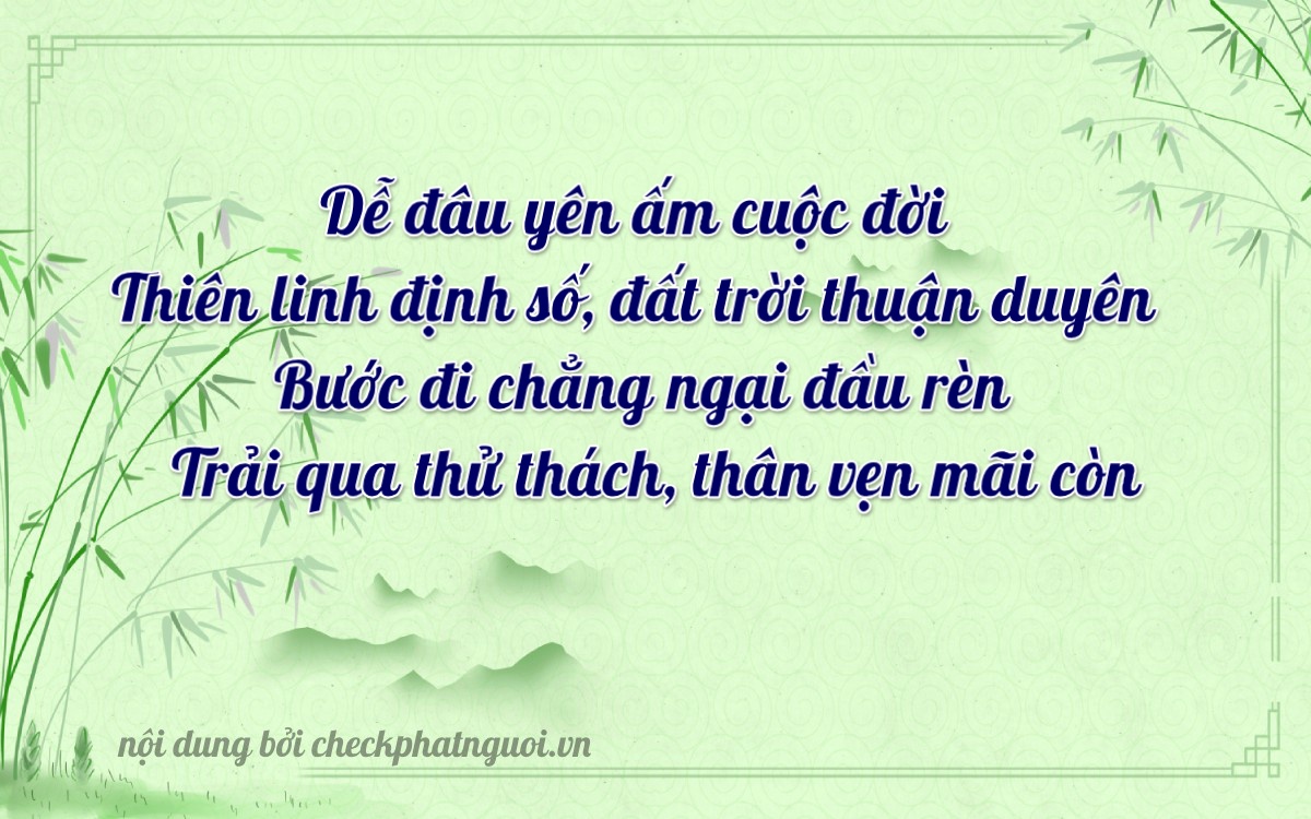 Bài thơ ý nghĩa cho <b>biển số 43469</b> tại website checkphatnguoi.vn