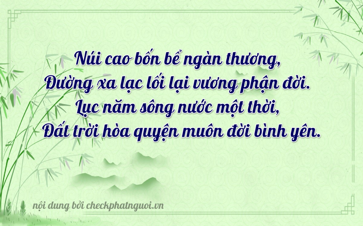 Bài thơ ý nghĩa cho <b>biển số 43A-04655</b> tại website checkphatnguoi.vn