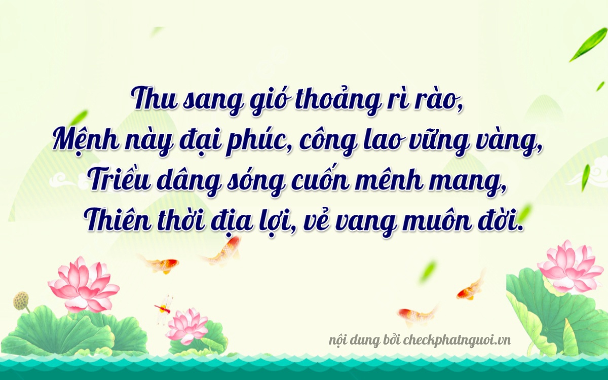 Bài thơ ý nghĩa cho <b>biển số 43A-08093</b> tại website checkphatnguoi.vn