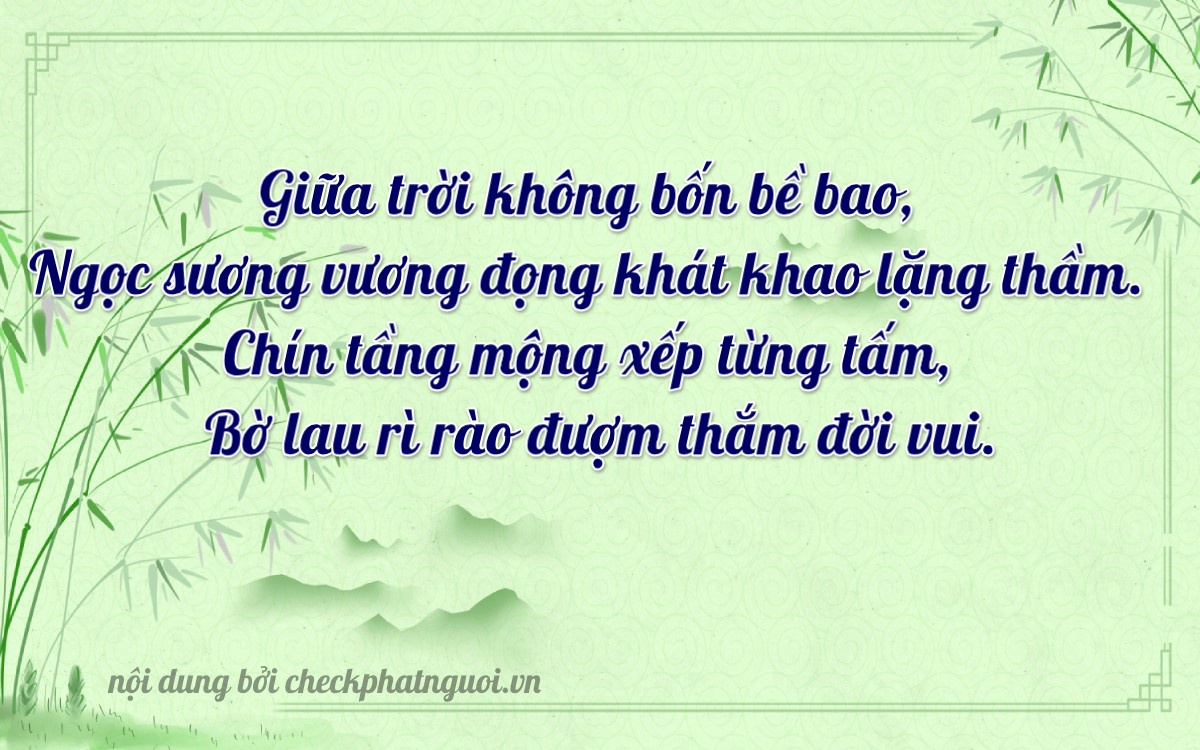 Bài thơ ý nghĩa cho <b>biển số 43A-14094</b> tại website checkphatnguoi.vn