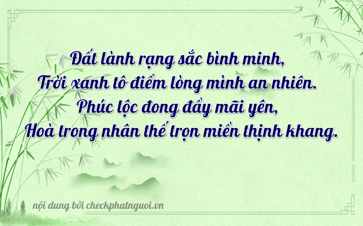 Bài thơ ý nghĩa cho <b>biển số 43A-14526</b> tại website checkphatnguoi.vn