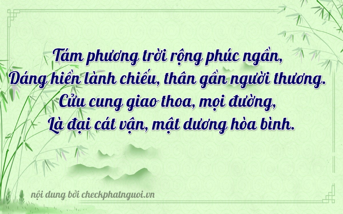 Bài thơ ý nghĩa cho <b>biển số 43A2-00895</b> tại website checkphatnguoi.vn
