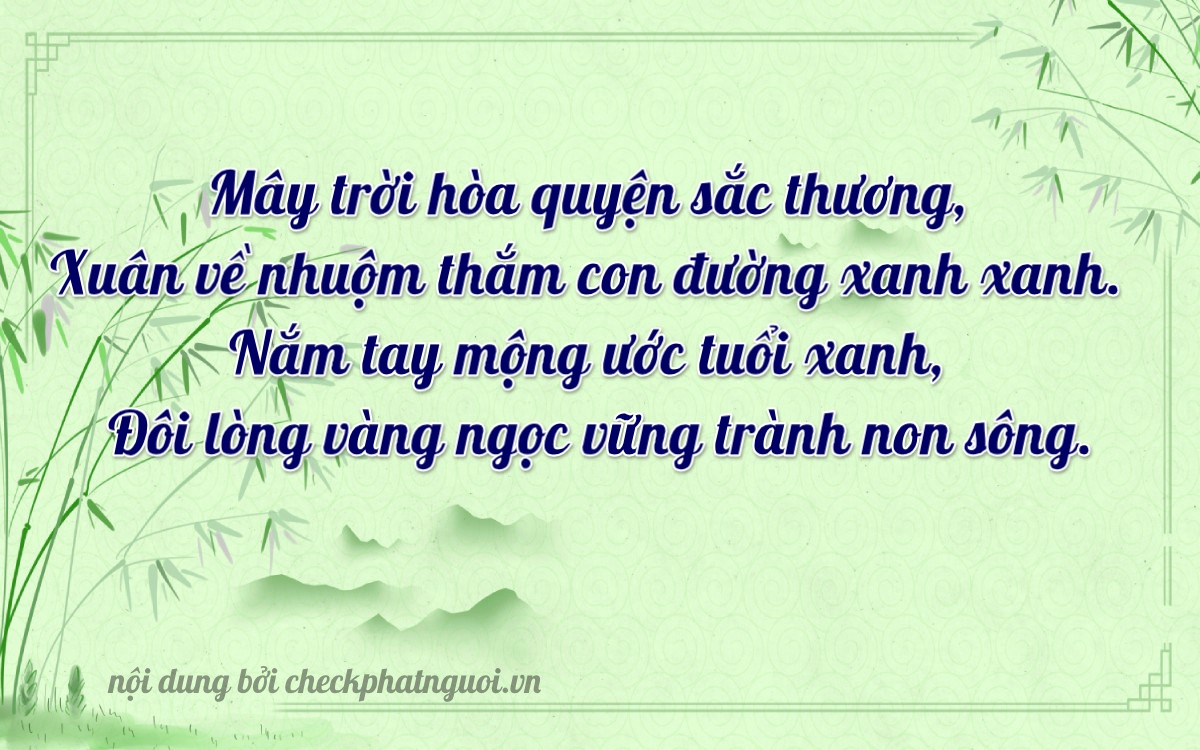 Bài thơ ý nghĩa cho <b>biển số 43A-28565</b> tại website checkphatnguoi.vn