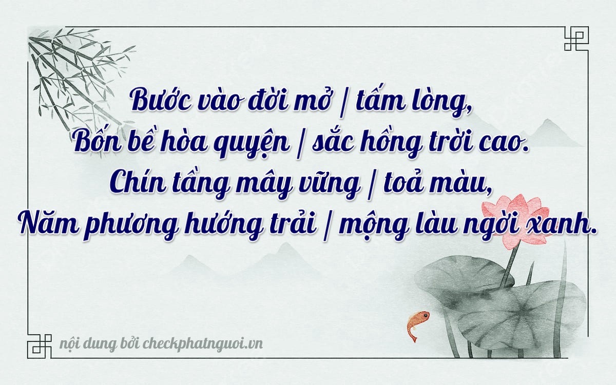 Bài thơ ý nghĩa cho <b>biển số 43A-29435</b> tại website checkphatnguoi.vn