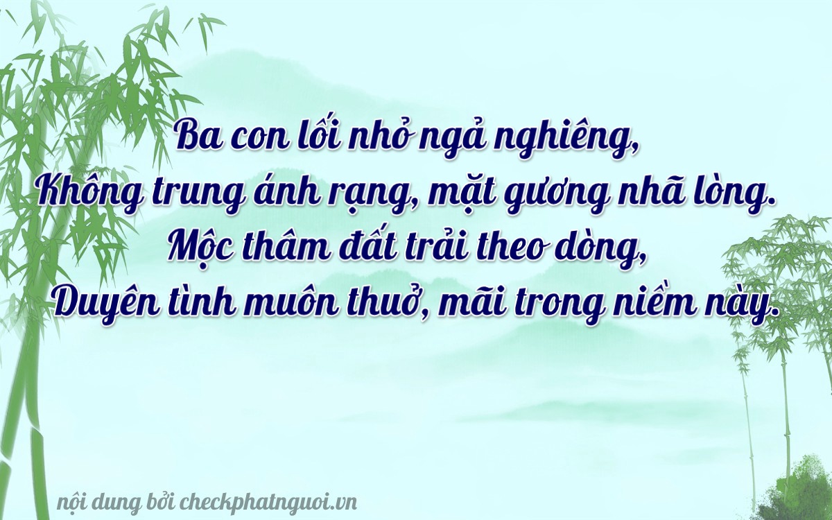 Bài thơ ý nghĩa cho <b>biển số 43A-30634</b> tại website checkphatnguoi.vn