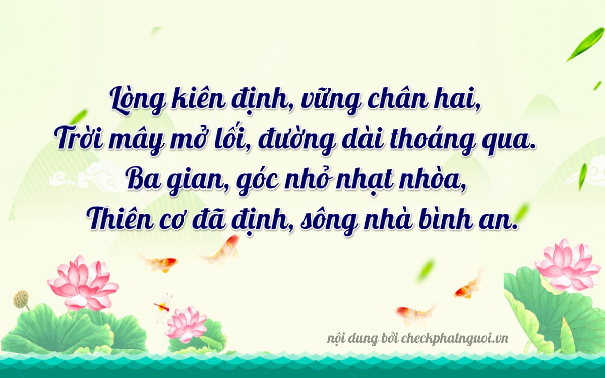 Bài thơ ý nghĩa cho <b>biển số 43A-33344</b> tại website checkphatnguoi.vn