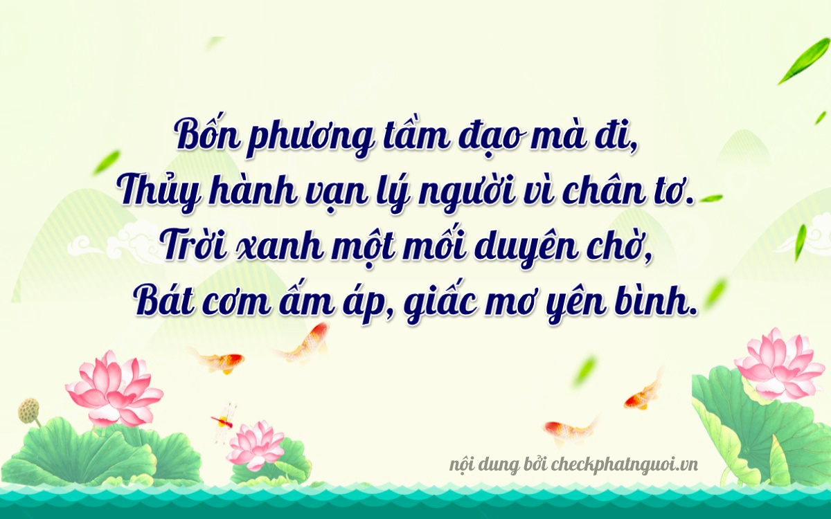 Bài thơ ý nghĩa cho <b>biển số 43A-40188</b> tại website checkphatnguoi.vn